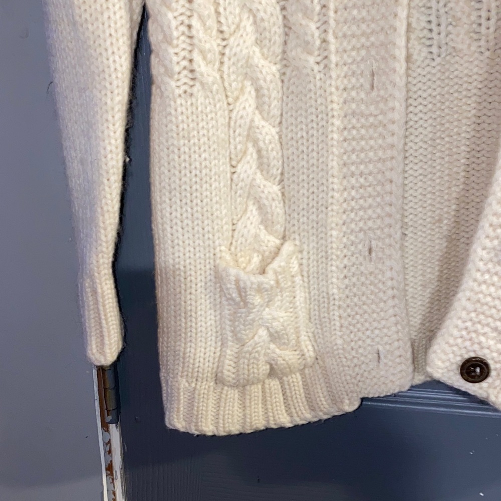 Cozy Cream Cable Knit Cardigan - Picture 3 of 8